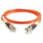 C2G 30m LC-LC 62.5/125 OM1 Duplex Multimode PVC Fiber Optic Cable (USA-Made) - Orange