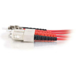 C2G-5m SC-ST 50/125 OM2 Duplex Multimode Fiber Optic Cable (Plenum-Rated) - Red