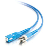 C2G-3m SC-ST 9/125 OS1 Simplex Singlemode PVC Fiber Optic Cable - Blue