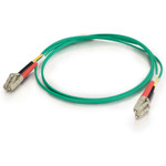 C2G-3m LC-LC 62.5/125 OM1 Duplex Multimode Fiber Optic Cable (Plenum-Rated) - Green