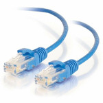 C2G 7ft Cat6 Ethernet Cable - Slim - Snaglass Unshielded (UTP) - Blue
