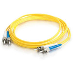 C2G-30m ST-ST 9/125 OS1 Duplex Singlemode Fiber Optic Cable (Plenum-Rated) - Yellow