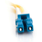 C2G 4m LC-LC 9/125 OS1 Duplex Singlemode PVC Fiber Optic Cable (USA-Made) - Yellow