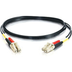 C2G-5m LC-LC 62.5/125 OM1 Duplex Multimode PVC Fiber Optic Cable - Black