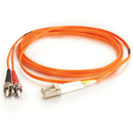 C2G-15m LC-ST 50/125 OM2 Duplex Multimode Fiber Optic Cable (TAA Compliant) - Orange
