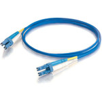 C2G-3m LC-LC 9/125 OS1 Duplex Singlemode PVC Fiber Optic Cable - Blue