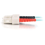 C2G-2m SC-SC 10Gb 50/125 OM3 Duplex Multimode PVC Fiber Optic Cable - Aqua