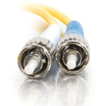 C2G-5m ST-ST 9/125 OS1 Duplex Singlemode PVC Fiber Optic Cable (LSZH) - Yellow