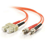 C2G-2m SC-ST 62.5/125 OM1 Duplex Multimode Fiber Optic Cable (TAA Compliant) - Orange