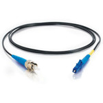 C2G-2m LC-ST 9/125 OS1 Simplex Singlemode Fiber Optic Cable (Plenum-Rated) - Black