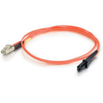 C2G-15m LC-MTRJ 62.5/125 OM1 Duplex Multimode PVC Fiber Optic Cable - Orange