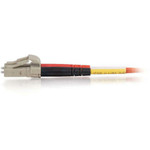 C2G-5m LC-LC 50/125 OM2 Duplex Multimode Fiber Optic Cable (Plenum-Rated) - Red