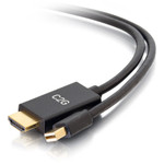 C2G 6ft Mini DisplayPort to HDMI Cable - Mini DP to HDMI Adapter - DisplayPort 1.2a HDMI 1.4b - 4K 30Hz - M/M