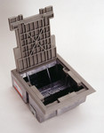 Wiremold AF3-YT Raised Floor Box in Gray