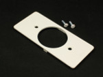 Wiremold 5507T1-WH 5500 Single Receptacle Faceplate Fitting in White