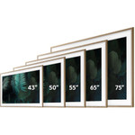 Samsung (2021) 75" The Frame Customizable Bezel - Modern Teak