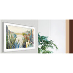 Samsung (2021) 75" The Frame Customizable Bezel - Modern White