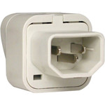 Tripp Lite Power Plug Adapter for IEC-320-C13 Outlets - power connector ada