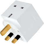 Tripp Lite 2-Outlet Power Strip British BS1363A Outlets 220-250V AC 13A Direct Plug BS1363A Plug White