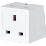 Tripp Lite 2-Outlet Power Strip British BS1363A Outlets 220-250V AC 13A Direct Plug BS1363A Plug White