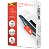 Fellowes Punched ID Card Glossy Thermal Laminating Pouches