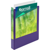 Samsill Earth's Choice Plant-Based Durable 1 Inch 3 Ring View Binders - Assorted