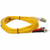 AddOn ADD-ST-LC-2M6MMF-YW 2m LC (Male) to ST (Male) Yellow OM1 Duplex Fiber OFNR (Riser-Rated) Patch Cable