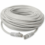 AddOn ADD-300FCAT6A-WE 300ft RJ-45 (Male) to RJ-45 (Male) White Cat6A UTP PVC Copper Patch Cable