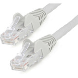 StarTech N6LPATCH25GR 25ft (7.6m) CAT6 Ethernet Cable, LSZH (Low Smoke Zero Halogen) 10 GbE Snagless 100W PoE UTP RJ45 Gray Network Patch Cord, ETL