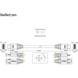 StarTech HDMM21V2M 6ft/2m HDMI 2.1 Cable, Certified Ultra High Speed HDMI Cable 48Gbps, 8K 60Hz/4K 120Hz HDR10+, 8K HDMI Cable, Monitor/Display