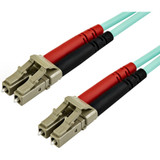 StarTech A50FBLCLC7 7m (22ft) LC/UPC to LC/UPC OM3 Multimode Fiber Optic Cable, Full Duplex Zipcord Fiber, 100Gbps, LOMMF, LSZH Fiber Patch Cord