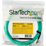StarTech A50FBLCLC7 7m (22ft) LC/UPC to LC/UPC OM3 Multimode Fiber Optic Cable, Full Duplex Zipcord Fiber, 100Gbps, LOMMF, LSZH Fiber Patch Cord