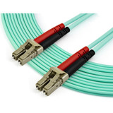 StarTech 450FBLCLC7 7m (22ft) LC/UPC to LC/UPC OM4 Multimode Fiber Optic Cable, 50/125&micro;m LOMMF/VCSEL Zipcord Fiber, 100G, LSZH Fiber Patch Cord