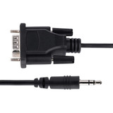 StarTech 9M351M-RS232-CABLE 3ft (1m) DB9 to 3.5mm Serial Cable for Serial Device Configuration, RS232 DB9 Male to 3.5mm for Calibrating via Audio Jack