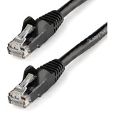 StarTech N6PATCH15BK 15ft CAT6 Ethernet Cable - Black Snagless Gigabit - 100W PoE UTP 650MHz Category 6 Patch Cord UL Certified Wiring/TIA