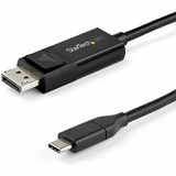 StarTech CDP2DP141MBD 3ft (1m) USB C to DisplayPort 1.4 Cable 8K 60Hz/4K - Reversible DP to USB-C or USB-C to DP Video Adapter Cable HBR3/HDR/DSC