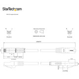 StarTech N6PATCH2BK 2ft CAT6 Ethernet Cable - Black Snagless Gigabit - 100W PoE UTP 650MHz Category 6 Patch Cord UL Certified Wiring/TIA