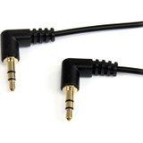 StarTech MU3MMS2RA 3 ft Slim 3.5mm Right Angle Stereo Audio Cable - M/M