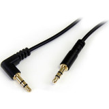 StarTech MU3MMSRA 3 ft Slim 3.5mm to Right Angle Stereo Audio Cable - M/M