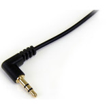 StarTech MU3MMSRA 3 ft Slim 3.5mm to Right Angle Stereo Audio Cable - M/M