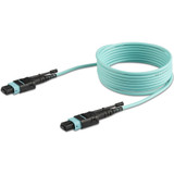 StarTech MPO12PL2M 2m (6ft) MTP(F)/PC OM3 Multimode Fiber Optic Cable, 12F Type-A, OFNP, 50/125&micro;m LOMMF, 40G Networks - MPO Fiber Patch Cord