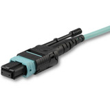 StarTech MPO12PL2M 2m (6ft) MTP(F)/PC OM3 Multimode Fiber Optic Cable, 12F Type-A, OFNP, 50/125&micro;m LOMMF, 40G Networks - MPO Fiber Patch Cord