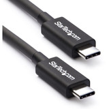 StarTech TBLT3MM2M 2m (6.6ft) Thunderbolt 3 Cable, 20Gbps, 100W PD, 4K Video, Thunderbolt-Certified, Compatible w/ TB4/USB 3.2/DisplayPort