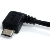 StarTech UUSBHAUB1LA 1 ft Micro USB Cable - A to Left Angle Micro B