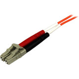 StarTech 50FIBPLCLC2 2m Fiber Optic Cable - Multimode Duplex 50/125 - OFNP Plenum - LC/LC - OM2 - LC to LC Fiber Patch Cable