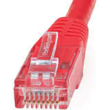 StarTech C6PATCH2RD 2ft CAT6 Ethernet Cable - Red Molded Gigabit - 100W PoE UTP 650MHz - Category 6 Patch Cord UL Certified Wiring/TIA