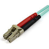 StarTech 450FBLCLC15 15m (50ft) LC/UPC to LC/UPC OM4 Multimode Fiber Optic Cable, 50/125&micro;m LOMMF/VCSEL Zipcord Fiber, 100G, LSZH Fiber Patch Cord