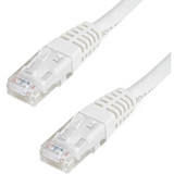 StarTech C6PATCH25WH 25ft CAT6 Ethernet Cable - White Molded Gigabit - 100W PoE UTP 650MHz - Category 6 Patch Cord UL Certified Wiring/TIA