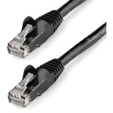 StarTech N6PATCH12BK 12ft CAT6 Ethernet Cable - Black Snagless Gigabit - 100W PoE UTP 650MHz Category 6 Patch Cord UL Certified Wiring/TIA