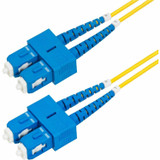 StarTech SMDOS2SCSC2M 2m (6.6ft) SC to SC (UPC) OS2 Single Mode Duplex Fiber Optic Cable, 9/125&micro;m, 40G/100G, LSZH Fiber Patch Cord